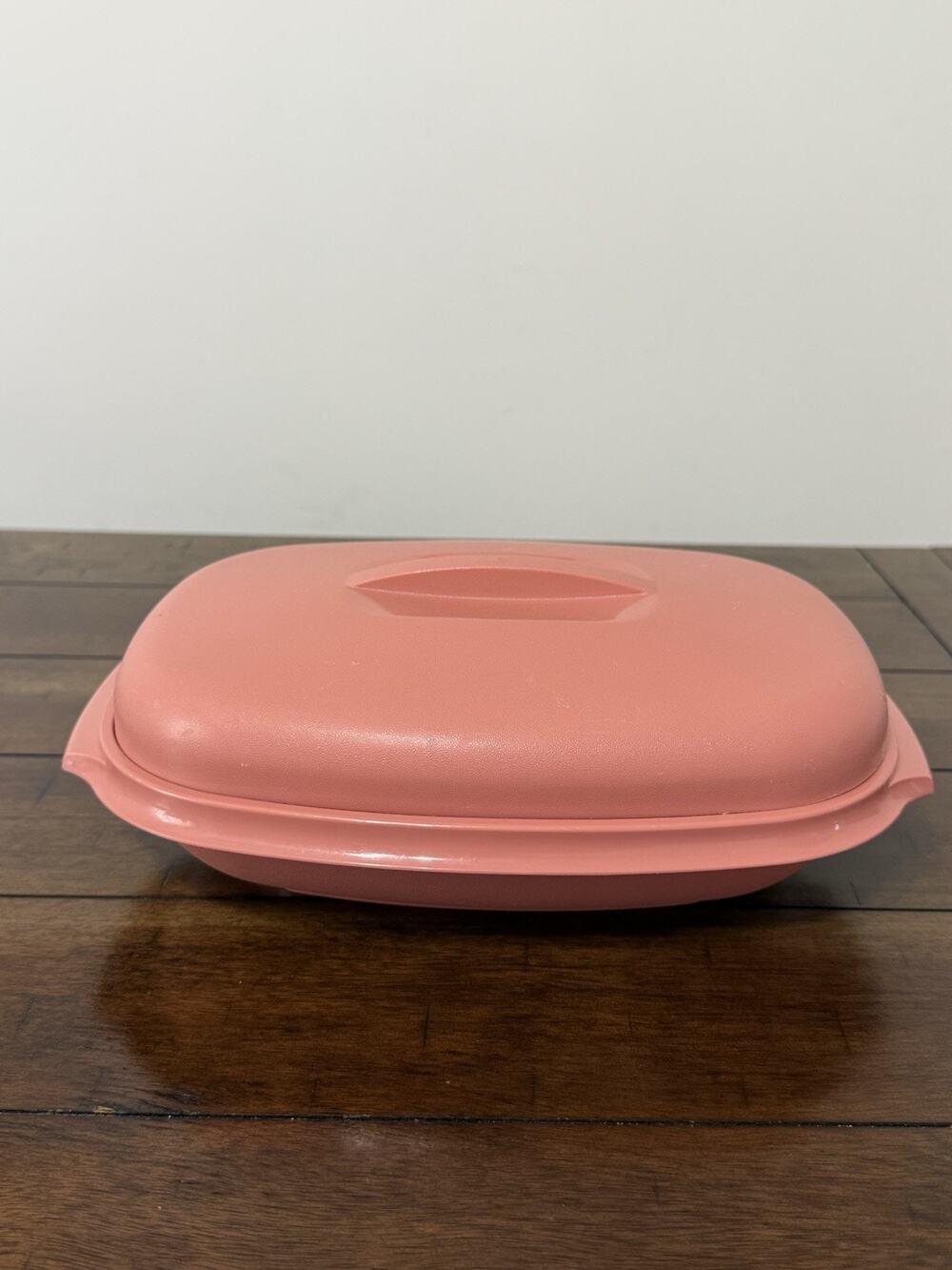 Vintage TUPPERWARE Microwave Food Steamer 6 Cup Dusty Rose Pink 3 Piece 1273-5